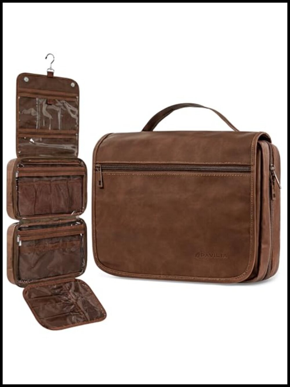 Hanging Travel Toiletry Bag Organizer Foldable Carry-On Dopp Kit Large